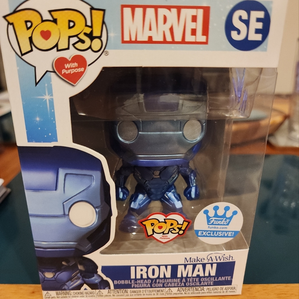 Funko Pop! Vinyl: Marvel - Iron Man (Metallic) - Funko Web (FW) (Exclusive)